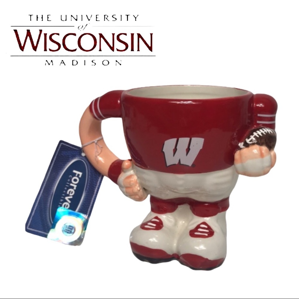 NWT HTF Wisconsin Badgers Football Mug – NCAA 3D Forever Collectibles